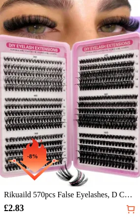 Rikuaild 570pcs False Eyelashes D...