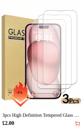 3pcs High Definition Tempered...