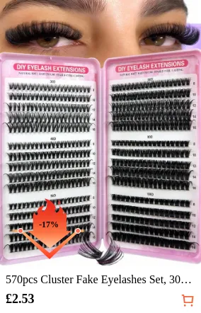 570pcs Cluster Fake Eyelashes Set...
