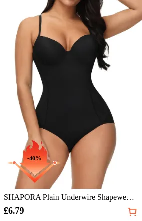 SHAPORA Plain Underwire Shapewear...