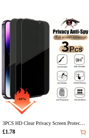 3PCS HD Clear Privacy Screen...