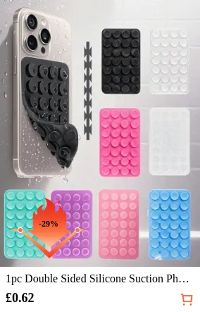 1pc Double Sided Silicone Suction...