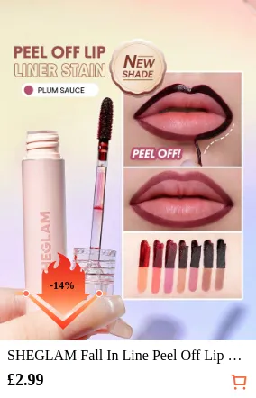 SHEGLAM Fall In Line Peel Off Lip...