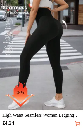 High Waist Seamless Women Leggings...