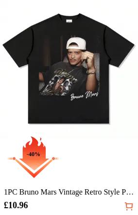1PC Bruno Mars Vintage Retro Style...