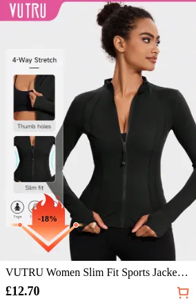 VUTRU Women Slim Fit Sports Jacket...