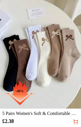 5 Pairs Women s Soft & Comfortable...