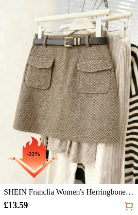 SHEIN Franclia Women s Herringbone...