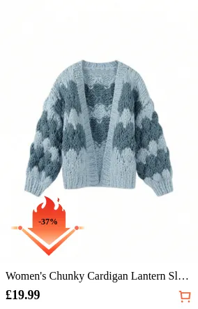 Women s Chunky Cardigan Lantern...