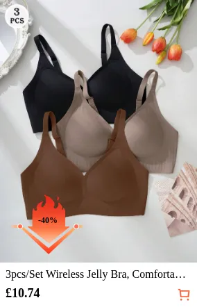 3pcs/Set Wireless Jelly Bra...