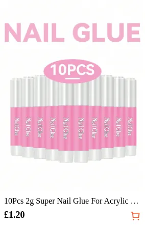 10Pcs 2g Super Nail Glue For...