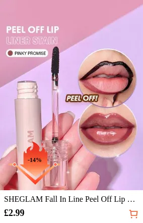 SHEGLAM Fall In Line Peel Off Lip Liner Stain-Pinky Promise Henna,Lip Combo Brand Beauty Makeup Face Paint Cosmetic For Women Girls Perfect For Winter Spring Ideal For Y2K Fancy Fashion Suitable For Birthday Gift Party Ready Best Color