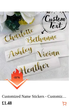 Customized Name Stickers - Customized Vinyl Letter Stickers For Cups, Laptops, Water Bottles - Waterproof Personalized Name Stickers