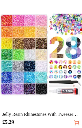 Jelly Resin Rhinestones With...