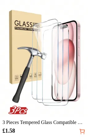 3 Pieces Tempered Glass Compatible...