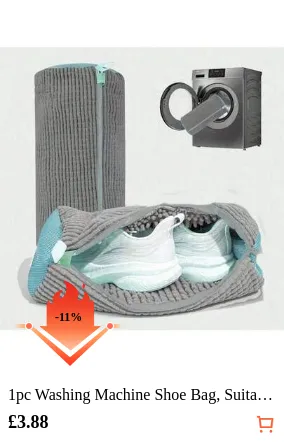 1pc Washing Machine Shoe Bag, Suitable For Various Shoes - Gray With Blue Zipper, Soft Thermal Lined, Effectively Protects Clothing, Especially Suitable For Sneakers And Casual Shoes. This Laundry Bag Is Also An Ideal Choice For Holiday Travel, Travel Bags And Travel Accessories. Must-Have For Graduation Season.