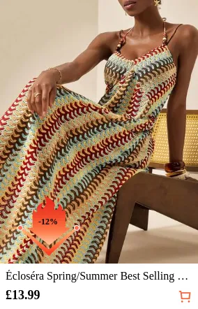 Écloséra Spring/Summer Best Selling Beach Cover-Up With Tie-Up Neck, Beads Decor, Special Fabric For Vacation