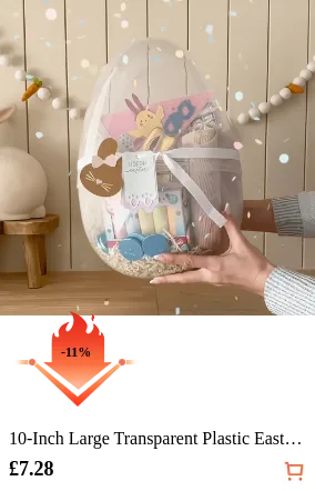 10-Inch Large Transparent Plastic...