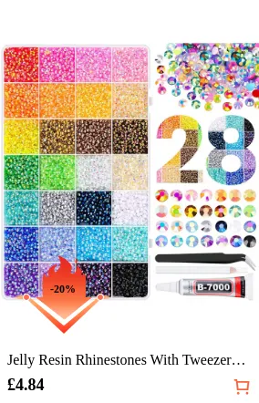 Jelly Resin Rhinestones With...