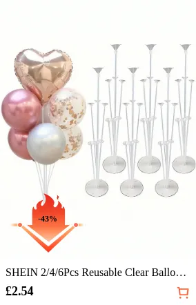 SHEIN 2/4/6Pcs Reusable Clear...