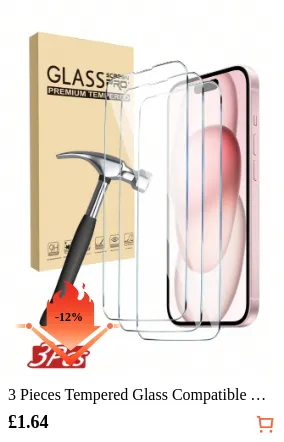 3 Pieces Tempered Glass Compatible...