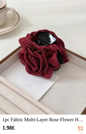 1pc Fabric Multi-Layer Rose Flower...