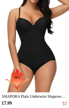 SHAPORA Plain Underwire Shapewear...