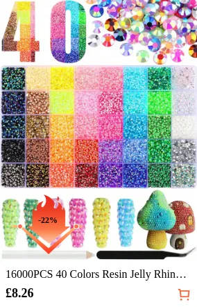 16000PCS 40 Colors Resin Jelly...
