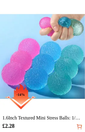 1.6Inch Textured Mini Stress Balls...