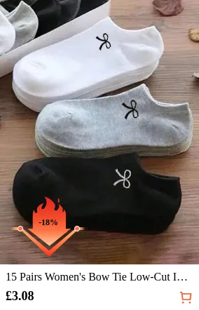 15 Pairs Women's Bow Tie Low-Cut Invisible Socks, Versatile Cute & Fashionable Minimalist Design, Comfortable Soft Breathable Loafer Socks For Spring, Summer, Autumn