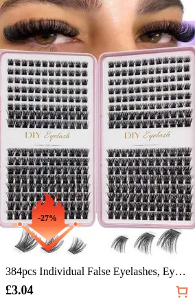 384pcs Individual False Eyelashes, Eyelash Book, Cluster False Eyelashes, DIY Eyelash Extension, Cluster False Eyelashes, Individual False Eyelashes, False Eyelashes