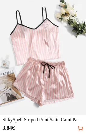 SilkySpell Striped Print Satin...