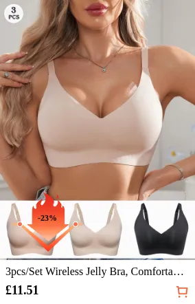 3pcs/Set Wireless Jelly Bra...