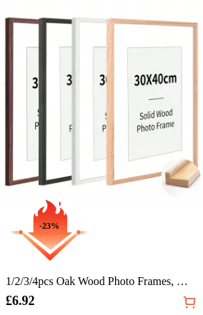 1/2/3/4pcs Oak Wood Photo Frames...