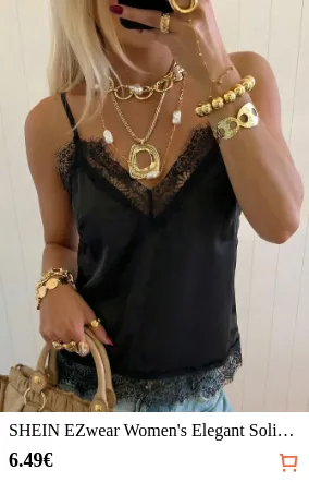 SHEIN EZwear Women s Elegant Solid...