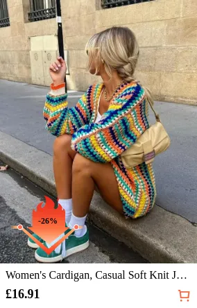 Women s Cardigan Casual Soft Knit...