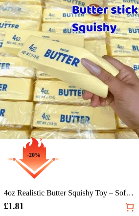 4oz Realistic Butter Squishy Toy -...