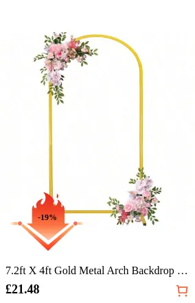 7.2ft X 4ft Gold Metal Arch...