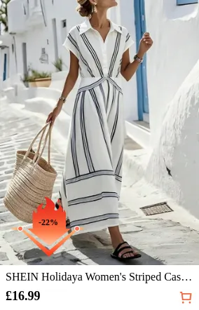 SHEIN Holidaya Women s Striped...
