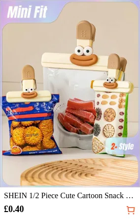 SHEIN 1/2 Piece Cute Cartoon Snack...