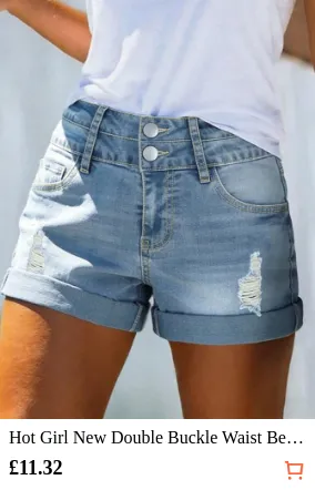 Hot Girl New Double Buckle Waist...