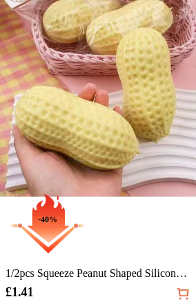 1/2pcs Squeeze Peanut Shaped...