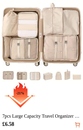 7pcs Large Capacity Travel...