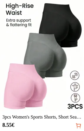 3pcs Women s Sports Shorts Short...