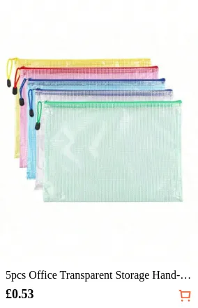 5pcs Office Transparent Storage...