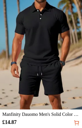 Manfinity Dauomo Men s Solid Color...