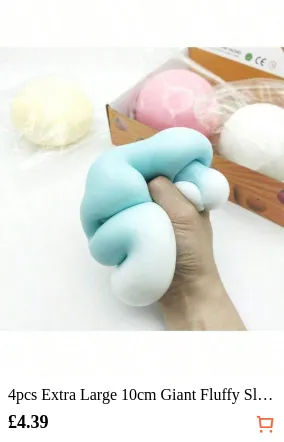 4pcs Extra Large 10cm Giant Fluffy...