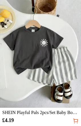 SHEIN Playful Pals 2pcs/Set Baby...