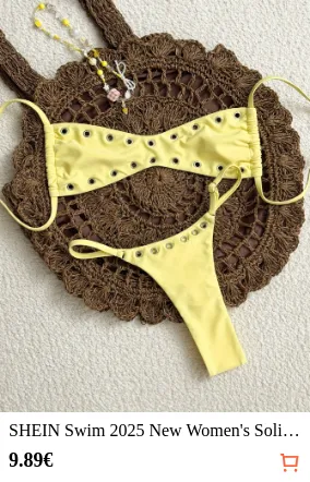 SHEIN Swim 2025 New Women s Solid...