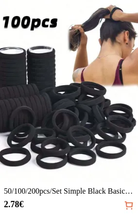 50/100/200pcs/Set Simple Black...